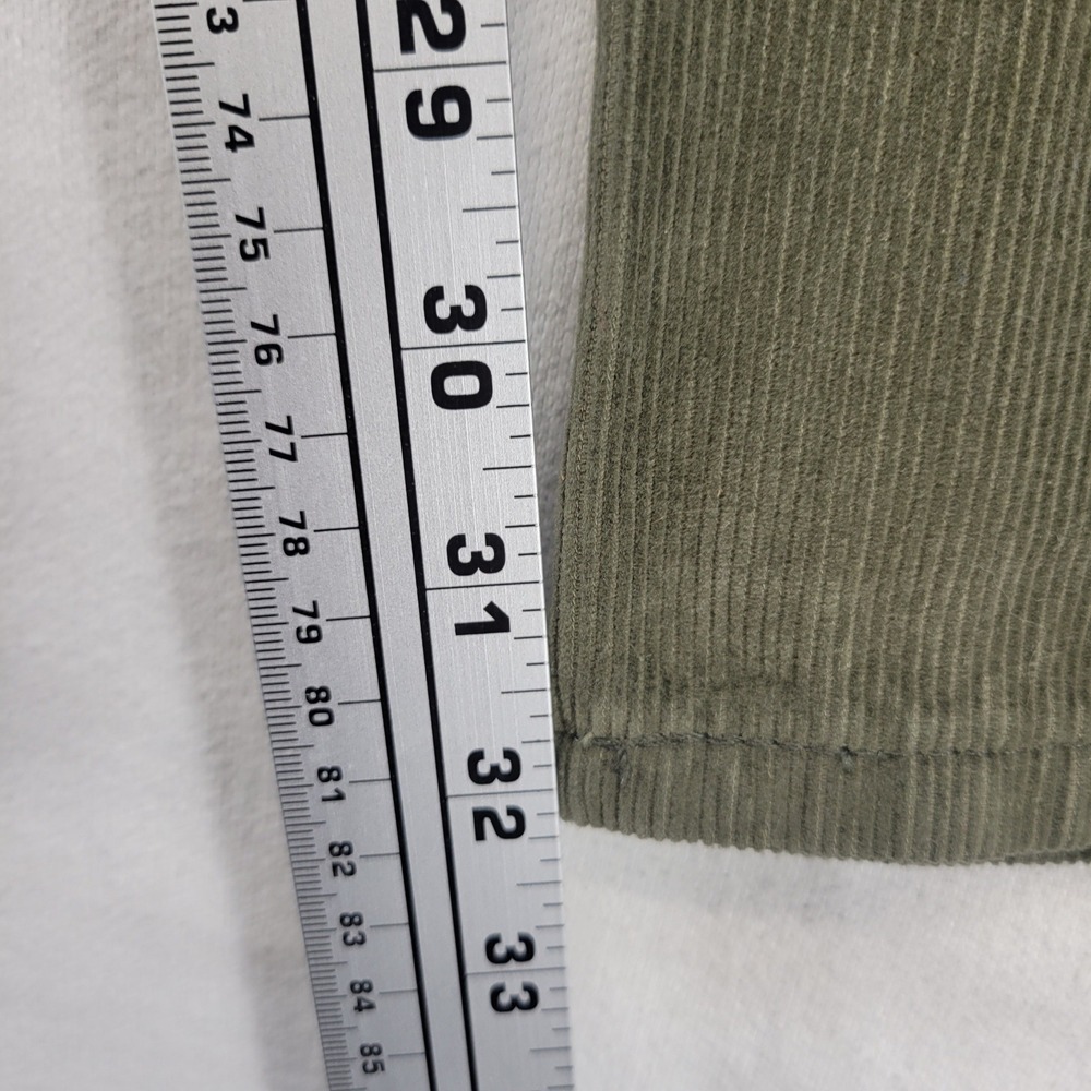 Levi's 502 Regular Tapered Corduroy Pants Mens 32x34 Olive Green Stretch - Picture 10 of 12